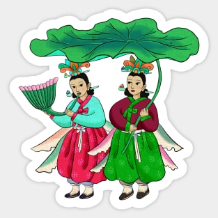 Minhwa: Taoist Fairy Sisters A-3 Type Sticker